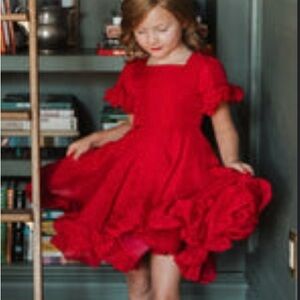 Toddler red dress